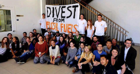 UC Santa Barbara students advocating for divestment